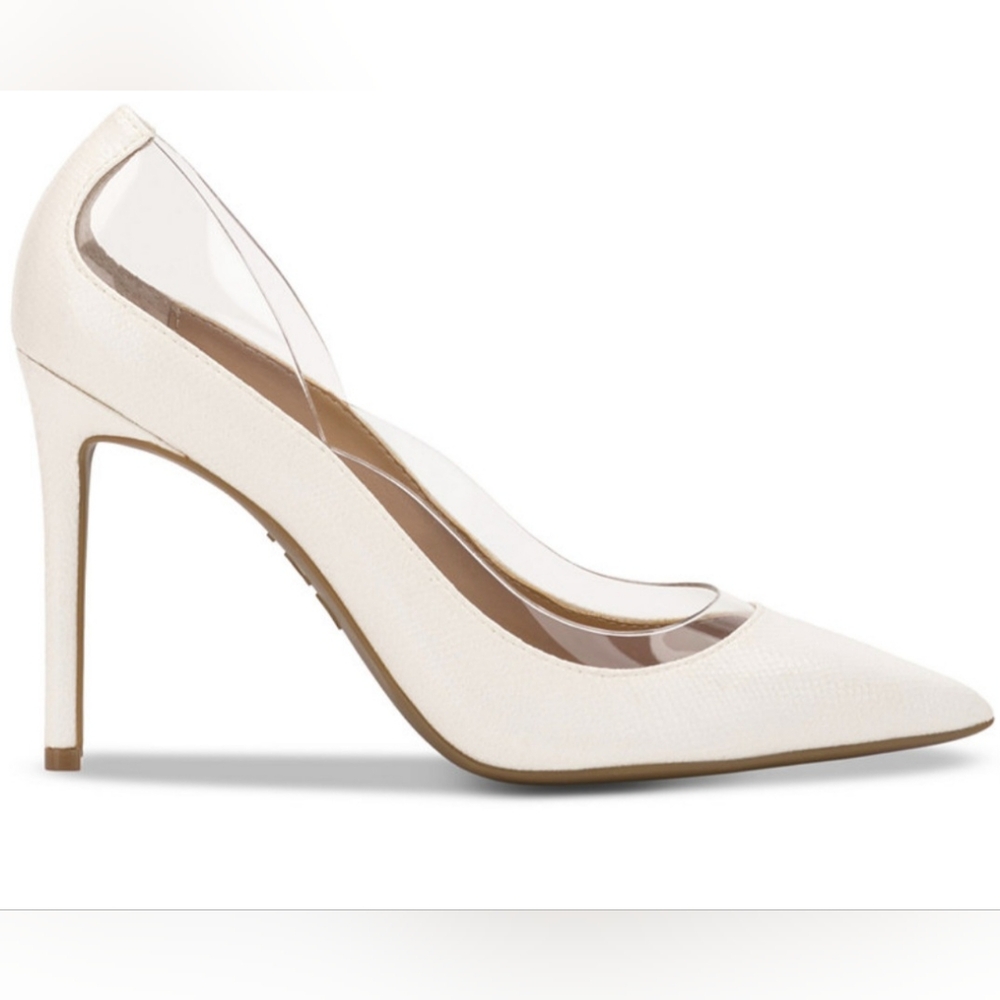 INC International Concepts Color Off White Heels Elegant Design. Size 8 M NWB